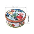 thumbnail image 5 of Cookie Tins with Lids Wedding Mother's Day Round Gift Tins for Cake Candy Cookie Food Storage - Christmas Merry Bear Small Size, 5 of 6