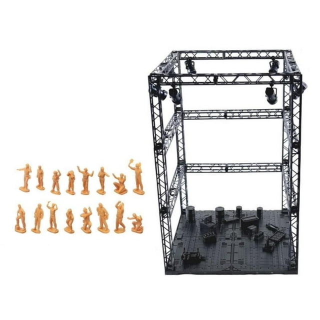 lionlar Scène de Base de Garage DIY avec 16 Figurines Modèle Style3