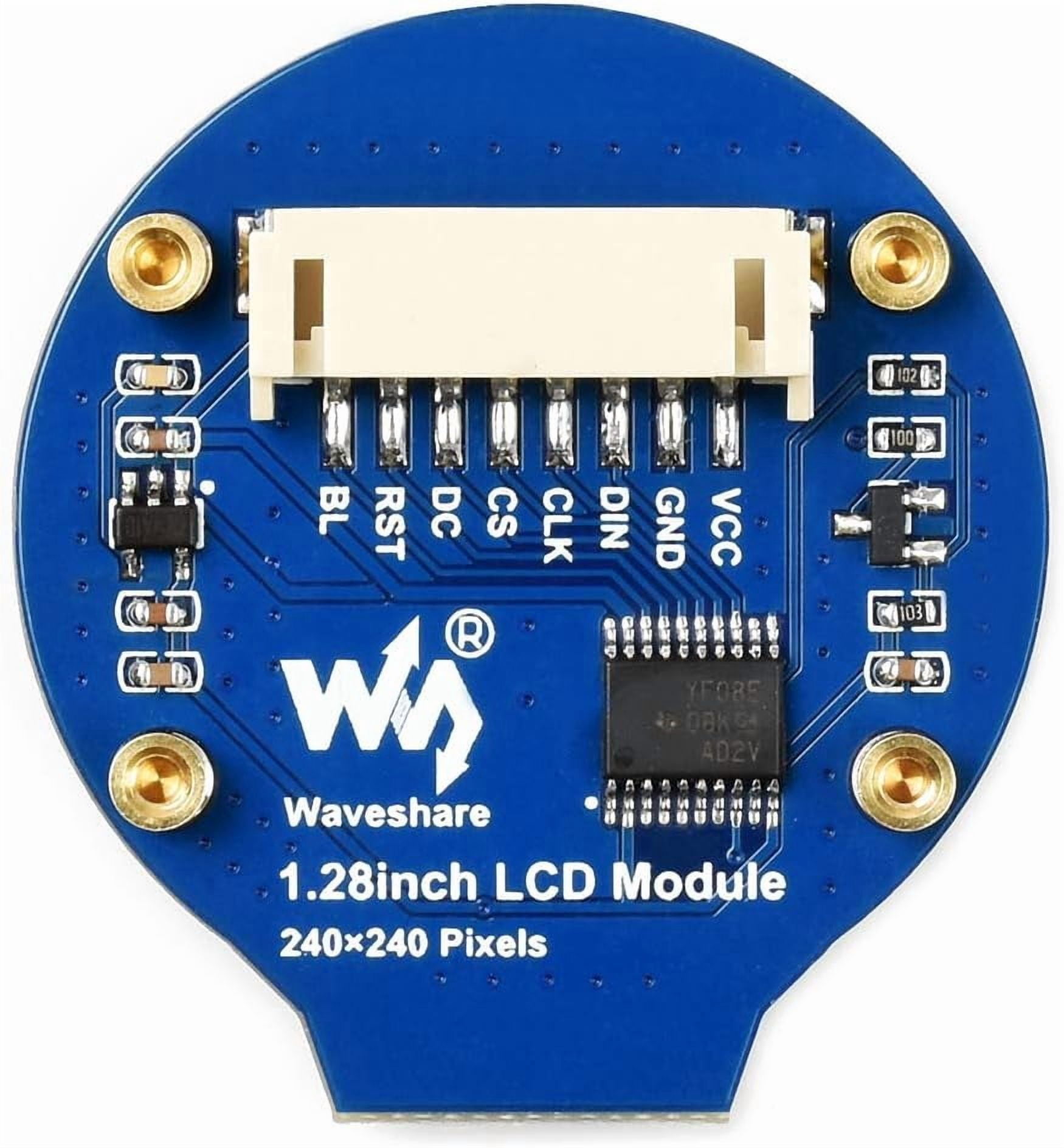 TOP1 1.28inch Round Display LCD Screen Module 240×240 Pixels SPI Communication RGB 65K Color Support /STM32 Board