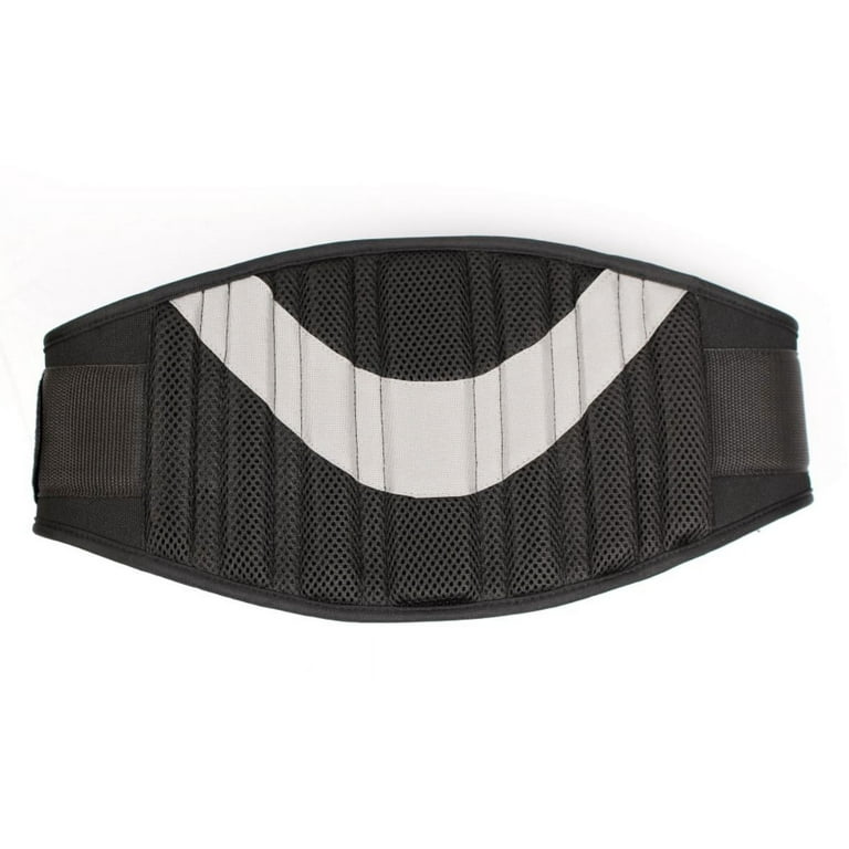 Athletic Works Weightlifting Belt, Large/ XL in black & gray color, ideal  for male with waist 34in to 48in. Contoured form with padding for better  support 