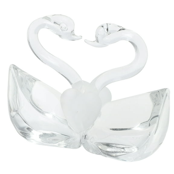 NUOLUX 1Set Crystal Swan Figurine For Elegant Wedding And Birthday