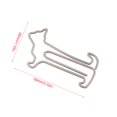 thumbnail image 5 of 4pcs Animal Shape Paper Clips Bookmark Marking Document Organizing Clip Stationery Supplies, 5 of 8