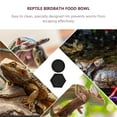thumbnail image 3 of YSNOOWE 2Ud Comedero Para Reptiles En Material Con Borde Antiescape Color Negro Fácil De Limpiar, 3 of 8