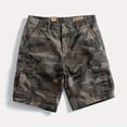 thumbnail image 2 of CONZONE Mens Baggy Cargo Shorts Camouflage Buttons Cargo Shorts for Men Lightweight Relaxed Fit Summer Workout Shorts With Pockets, 2 of 3