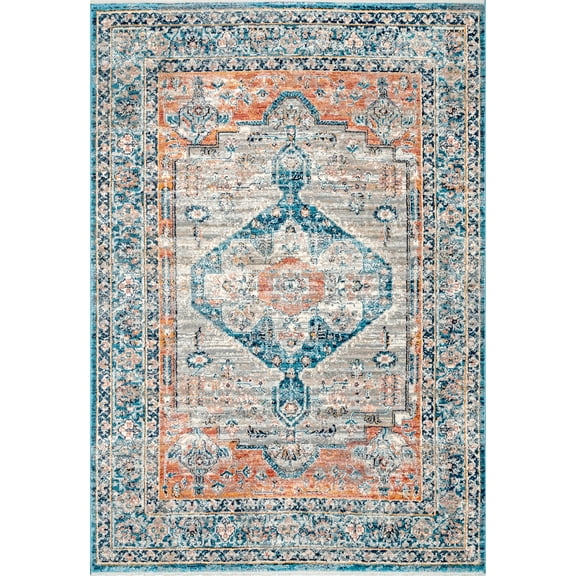 nuLOOM Corolla Persian Vintage Area Rug, 4' x 6', Beige