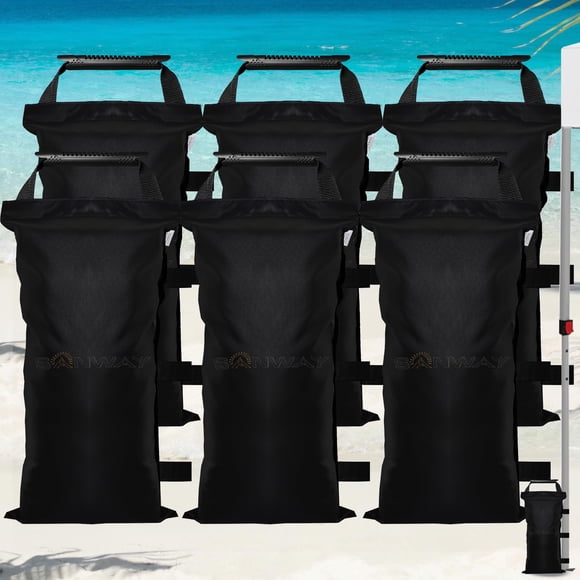Bolsas de Arena SANWAY 82 kg para Pesos de Toldos (Paquete de 6)