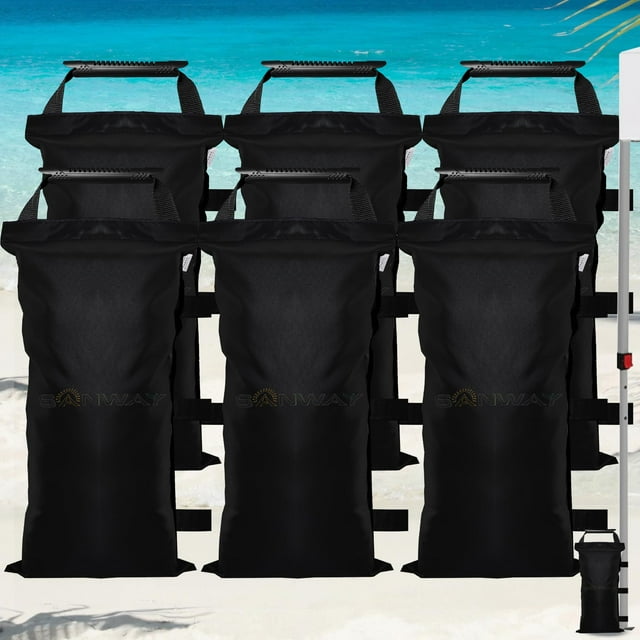 Bolsas de Arena SANWAY 82 kg para Pesos de Toldos (Paquete de 6)