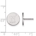 thumbnail image 2 of Sterling Silver Rh-Plated Logoart Navy Small Disc Earrings (12 X 12) Made In United States ss016usn, 2 of 5