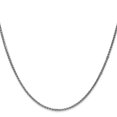 thumbnail image 2 of 14K White Gold Spiga Wheat Chain Necklace 16 inch 1.7 mm Diamond-cut with Lobster Clasp, 2 of 4