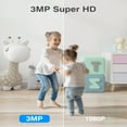 thumbnail image 4 of ANNKE WiFi Pan Tilt Smart Security Camera, 3MP HD Baby/Pet Monitor Indoor Camera 360-degree with Two-Way Audio, Human Motion Detection, Cloud & SD Card Storage, Compatible with Alexa(Black), 4 of 10