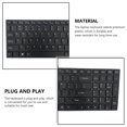 thumbnail image 4 of Seitruly Teclados de ordenador portátil con marco negro con escritura fluida retroiluminada, teclado de ordenador, repuesto de pieza de repuesto para Juegos de teclado y mouse para computadora, 4 of 6