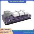 thumbnail image 3 of Transparent purple Mini Keypad Mechanical Keyboard DIY Custom USB Programming E3 J4M9, 3 of 9