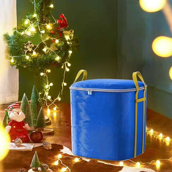 HengDidi Home Storage Heavy Duty Large Capacity Foldable Bag, Polyester Moving Organizer with Reinforced Handles & Double Zipper, Space Saving Storage for Travel/College Dorm/Holiday Decorations
