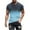 Mens T Shirts Blue, variant on S-4X Big & Tall T Shirts for Men Plus Size Short Sleeve Crewneck Tees Tops Mens Casual Gradient Stripe Printed Pullover Slim Workout Tshirts Shirt