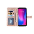 thumbnail image 3 of Compatible for Sharp Rouvo V FIH STTM21VAPP Wallet Cover Case + Tempered Glass - Rose Gold, 3 of 6