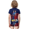 thumbnail image 3 of Henry Danger Boys Two Piece Swimsuit Kids Swimwear Set Short Sleeve Bathing Suit Trunks And Shirt, 3 of 7