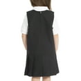 thumbnail image 2 of Real School Toddler Girls School Uniform Drop Waist Jumper Dress with Ribbon, 2 of 4