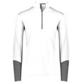 thumbnail image 3 of Russell Athletic 401PSM Men's Hybrid Pullover, 2XL, WHITE/STEEL, 3 of 5