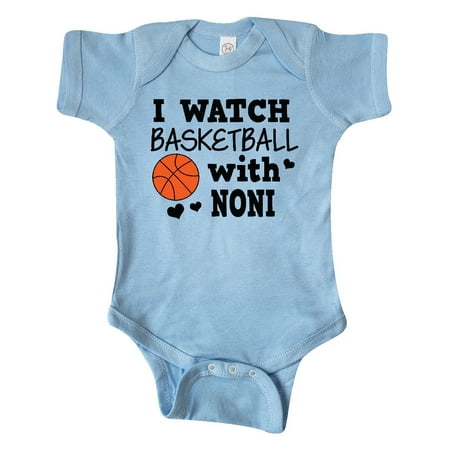 

Inktastic I Watch Basketball with Noni Gift Baby Boy Bodysuit
