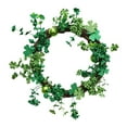 thumbnail image 3 of Guirnalda de plantas artificiales, guirnalda de plantas de simulación, decoración DIY para puerta delantera, corona de simulación de Festival irlandés, 3 of 8
