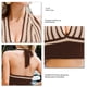 thumbnail image 5 of Mujeres Halter Top V cuello a rayas diseño elegante Casual Backless Correa Tank Top para citas playa, 5 of 5