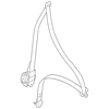 Genuine OE Mitsubishi Seat Belt Assembly - 7000C802