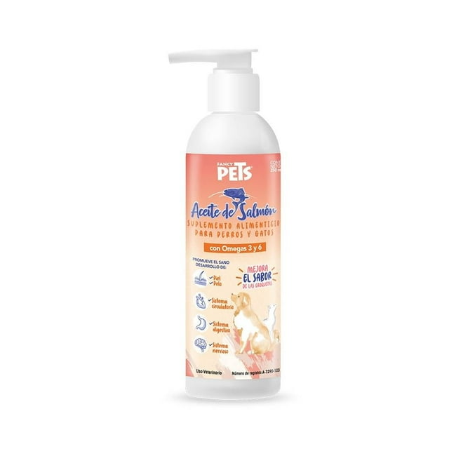 Aceite de salmón Fancy Pets para perros y gatos con omegas 3 y 6