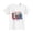White, variant on Kids USA Print Short Sleeve T-Shirt, Unisex Boys Girls Crew Neck Soft Red Top, Breathable Daily Wear for Toddler, 3-4T