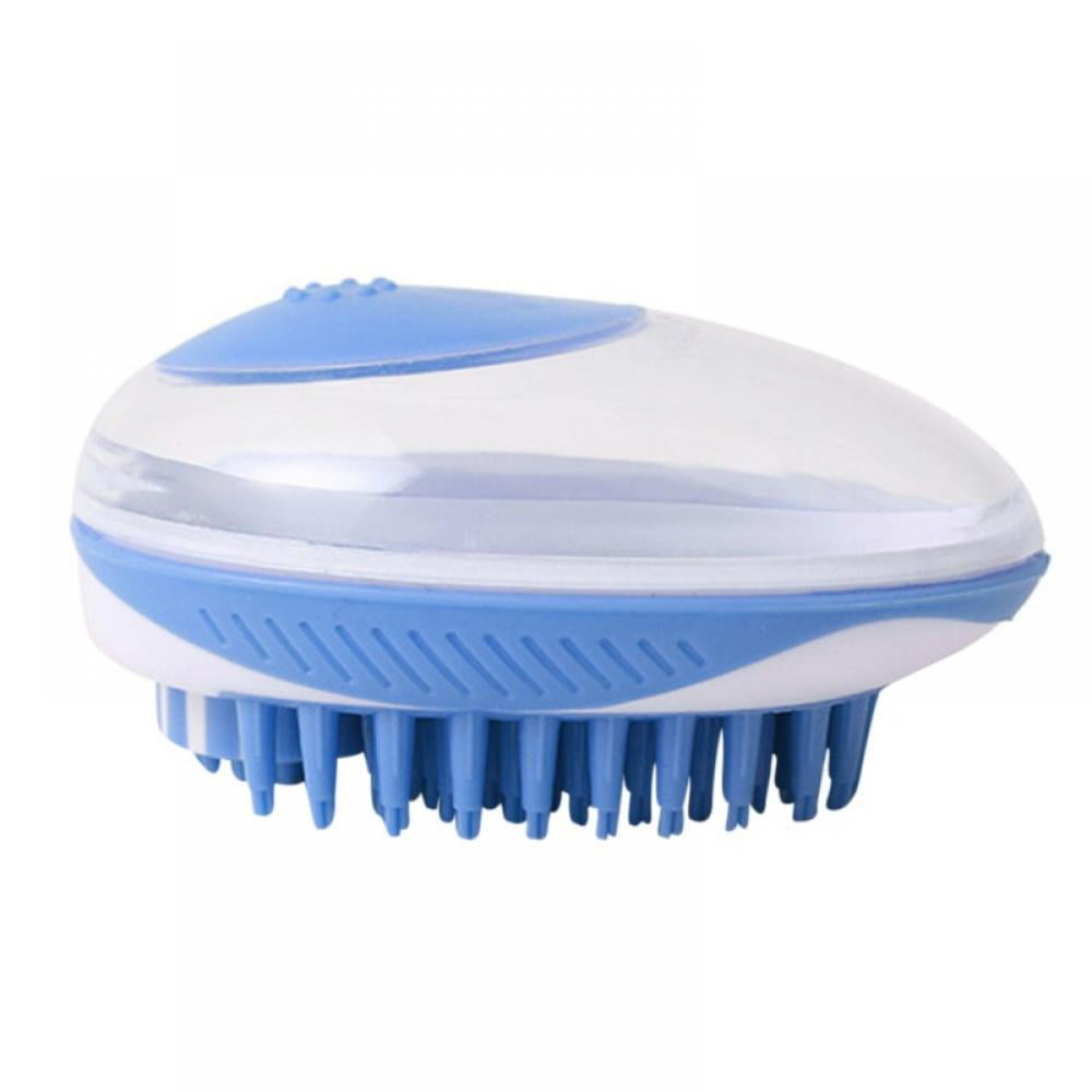 Pet Brush 2 in 1 Bath Massage Brush, Shampoo Dispenser Dog Grooming