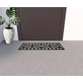 thumbnail image 2 of HomeRoots 576943 Modern 9 x 30 in. Black Rubber Outdoor Door Mat, 2 of 5