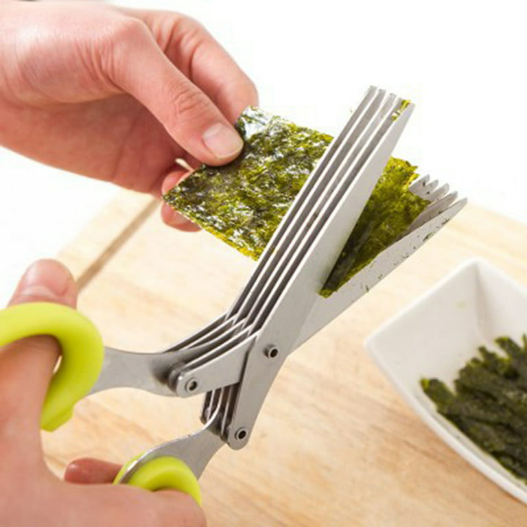 Kitchen Scissors Stainless Steel Vegetable Cutter Herb Tool Cut 5 Layers