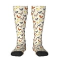 thumbnail image 1 of Fotbe Funny Chicken Calcetas Divertidas Estampadas para Hombre y Mujer, Calcetas de Algodón hasta la Rodilla para Caminar, Correr, Enfermería y Embarazo, 1 of 6