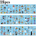 thumbnail image 2 of 18 Sheets Halloween Tattoo Sticker Luminous Cartoon Fake Tattoo Temporary Tattoo, 2 of 9