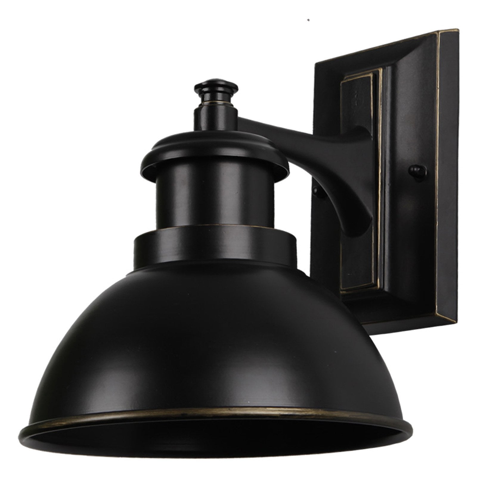 1 Light Outdoor Wall Mounted Lighting In Imperial Black Finish