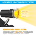 thumbnail image 3 of WJCA Rotatable Basking Spotlight - Dual Spectrum Heating System with Adjustable Clamp, Ideal for Reptile Terrarium Habitat, Turtle Tank, Lizard Enclosure, Desert & Tropical Species, 3 of 8