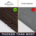 thumbnail image 5 of CPDD Large Bathroom Rug Non Slip Bath Mat (47x17 Inch Brown) Water Absorbent Super Soft Shaggy Chenille Machine Washable Dry Extra Thick Perfect Absorbant Best Plush Carpet for Shower Floor, 5 of 5