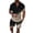 Y-Grey6125, variant on ANINEO Men Casual Striped Gradient Ramp Print Two Piece Suit Zipper Short Sleeve Tops Blouse Suit Drawstring Pockets Short Sets Leisure Male Outfits Sets