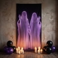 thumbnail image 5 of Yyuenw Halloween Door Cover 35x72 Inch, Ghost Curtain for Front Door, Spooky Polyester Wall Hanging Party Decoration, 5 of 5