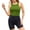 Army Green, variant on Lenpel Women's Crop Tank Tops Casual Crew Neck Lined Sleeveless Basic Yoga Gym Shirts Summer Workout Tops