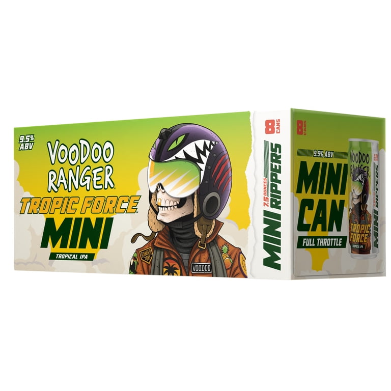 Voodoo Ranger Tropic Force IPA Craft Beer, Mini Rippers 8 pack