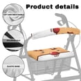 thumbnail image 5 of HELLHERO Deer Seat & Backrest Cover Set Rollator Seat Cover Dust Proof Easy Fit Gift Option for Seniors Men Women, 5 of 7