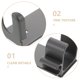 thumbnail image 5 of GOOHOCHY Soporte de pared para plancha de pelo: soporte para baño, organizador de rizador y accesorios de cuidado., 5 of 8