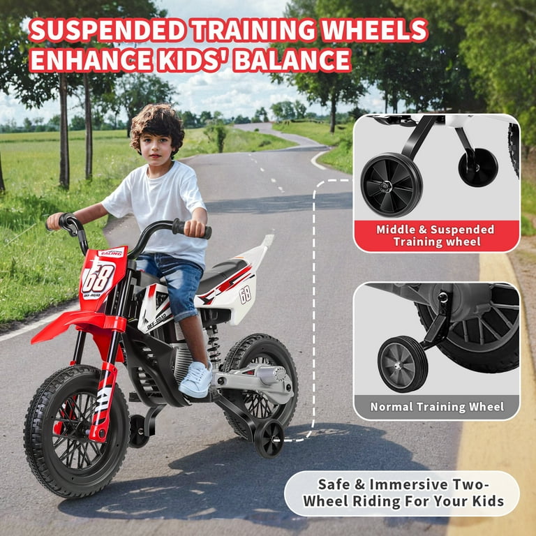Dirt bike with training wheels walmart hotsell