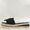 thumbnail image 5 of RYDCOT Women Bowknot Beach Summer Slippers Platform Slope Heels Plus Size Shoes Black 42, 5 of 8