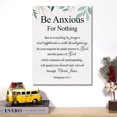 thumbnail image 5 of Christian Canvas Wall Art Philippians 4:6-7 Be Anxious for Nothing Canvas Print Positive Scripture Canvas Painting Home Wall Decor Framed Gift 12x15 Inch, 5 of 5