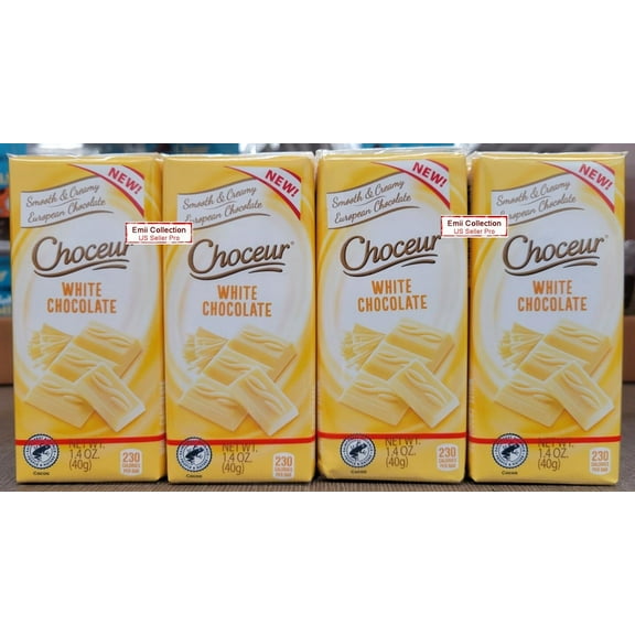 Choceur Smooth & Creamy European White Chocolate 7oz 200g (4 Bags)
