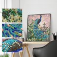 thumbnail image 4 of Kit de decoración de pintura de diamante completo 5D Kit de pintura de de imitación para principiantes Pavo real 30x30cm Zulema Pintura de diamante 5D DIY, 4 of 8
