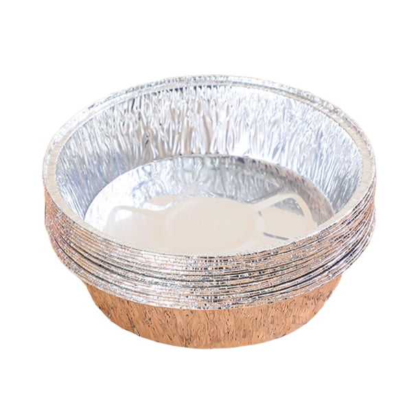 Bewildely Bandeja de papel de aluminio para freidora de aire, revestimiento desechable para bandeja para hornear, 50 Uds. Cocina y Comedor 50 pcs 6 pulgadas