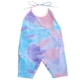 thumbnail image 3 of Combinaison Sans Manches Bébé Fille Tie Dye Licol Romper Harem Salopette, 3 of 5