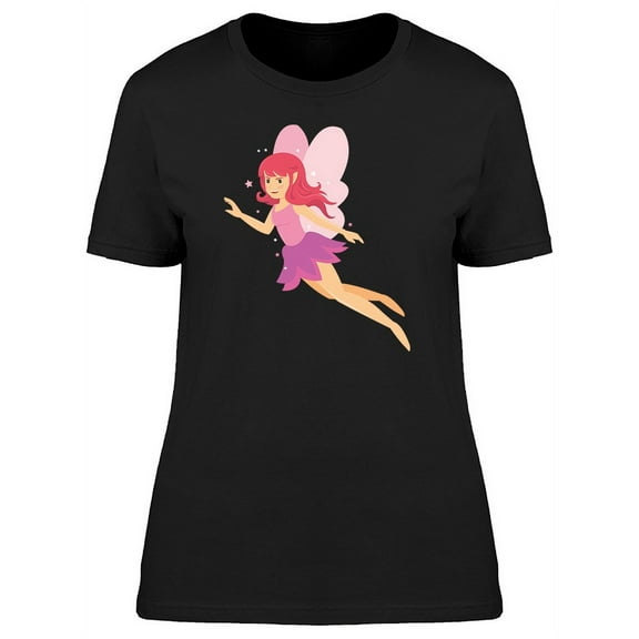 Angelic Pink Fairy T-Shirt Women -Image by Shutterstock, Female XX-Large